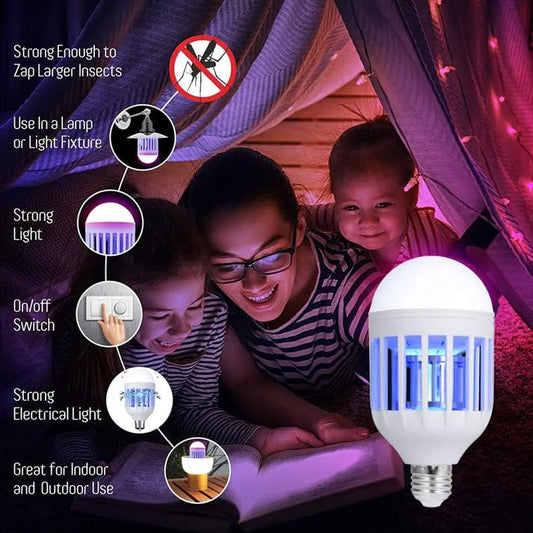 5W Mosquito Killer Lamp E27 LED Zapper for Summer Insects & Moths