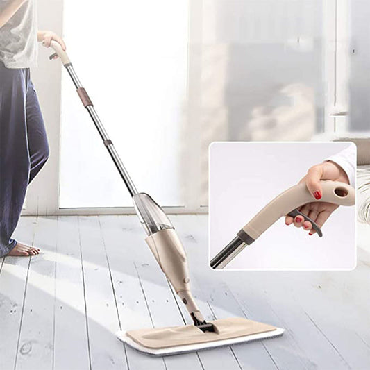 Moppy! l Floor Cleaning Spray Mop with Removable Washable Cleaning Pad