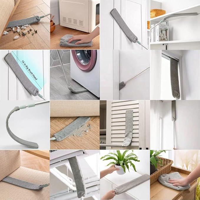 Trisho l Gap Dust Cleaner Under Appliance Microfiber Duster Dust