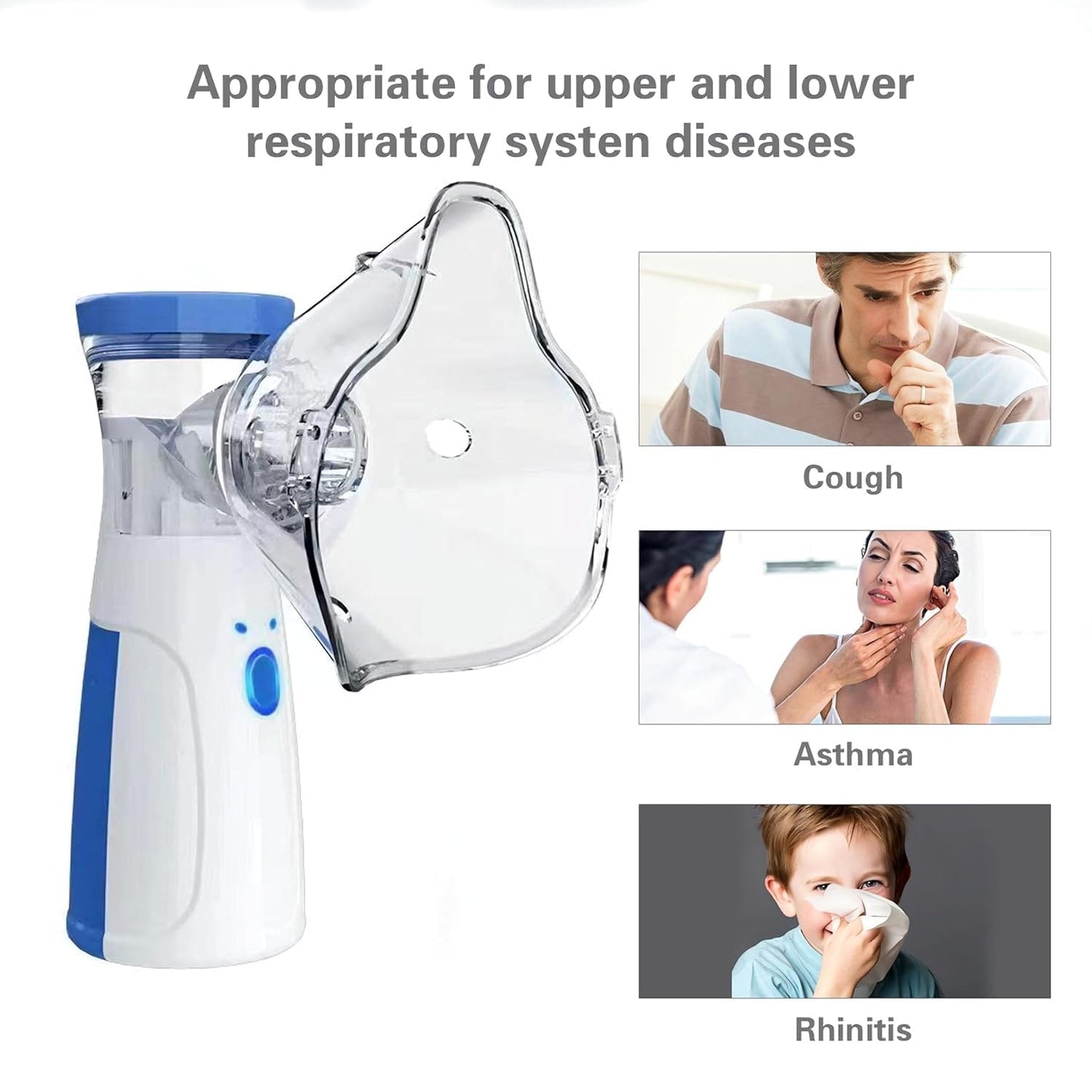 Mesh Nebulizer l Portable Nebulizer, Silent and Compact Nebulizer