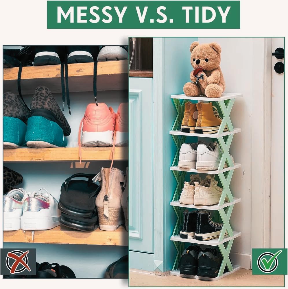 5-Layer Shoe Rack for Small Spaces & Easy Storage