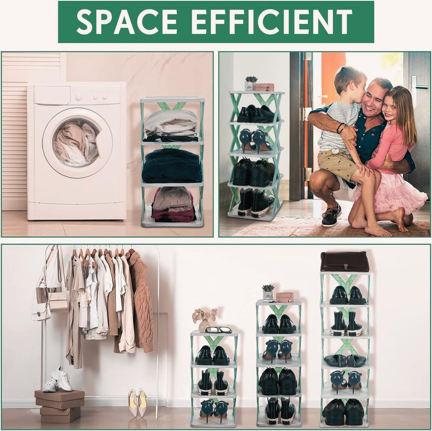 5-Layer Shoe Rack for Small Spaces & Easy Storage