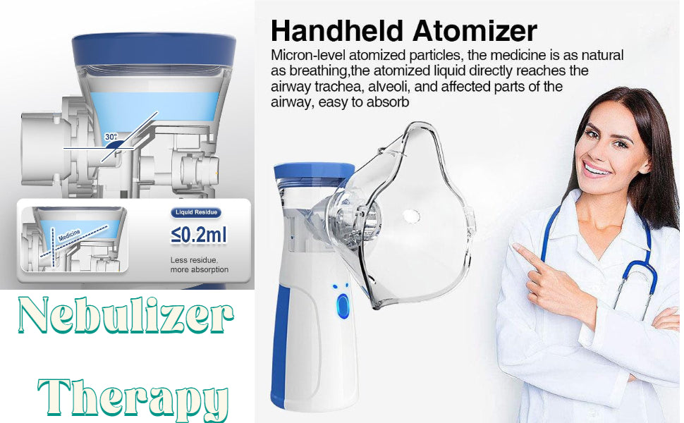 Mesh Nebulizer l Portable Nebulizer, Silent and Compact Nebulizer